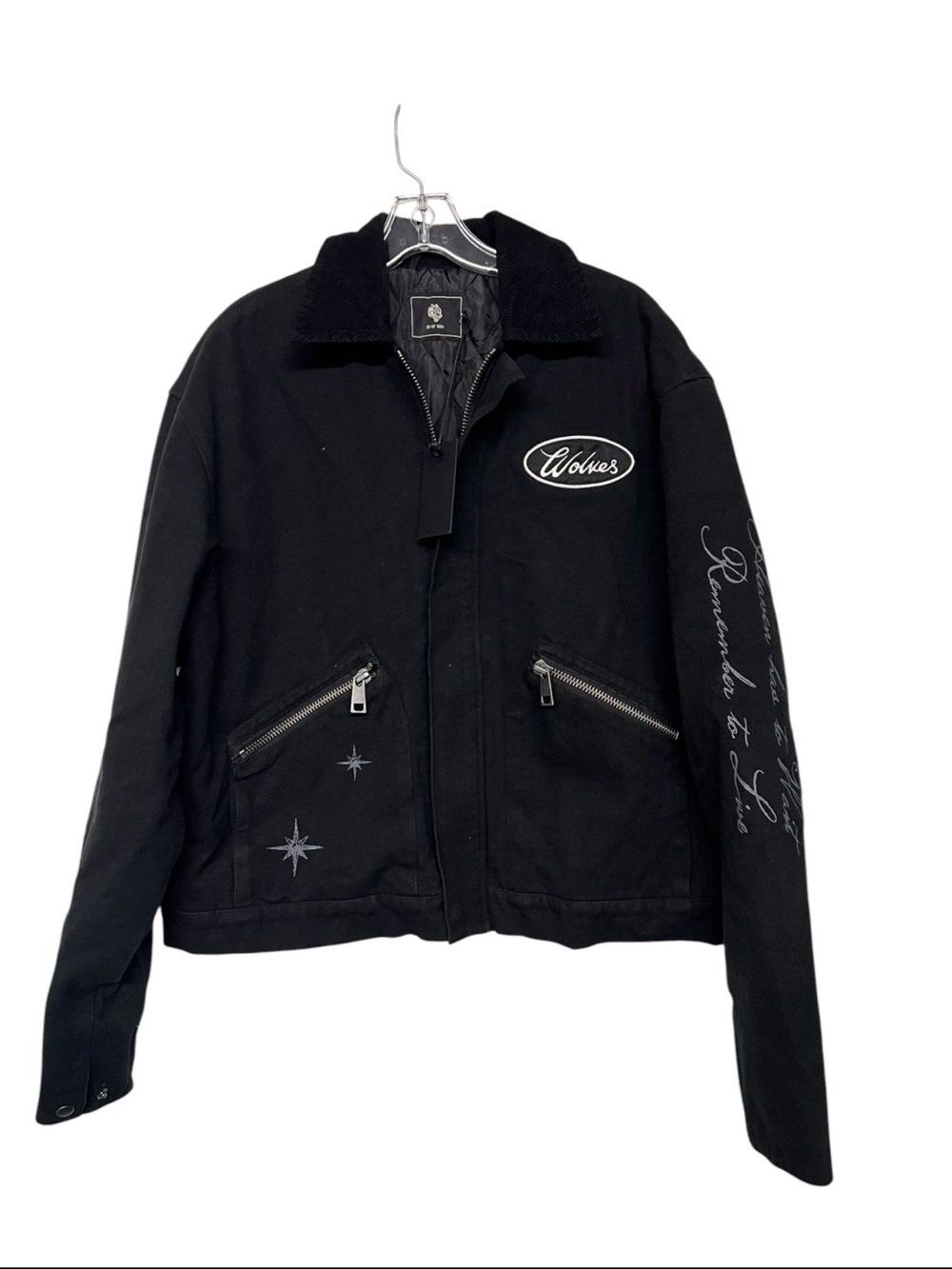 New Darc Sport Wolves Force Black Heritage Earl Bomber Chore Jacket Medium